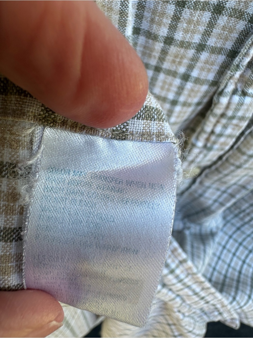 Men’s L Khakis Arrow Big Oxford Short Sleeve Button Down Earthy Tone Plaid Shirt - Picture 9 of 9